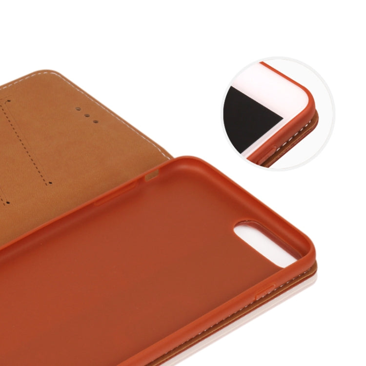 For iPhone 8 Plus & 7 Plus GEBEI PU+TPU Horizontal Flip Protective Case with Holder & Card Slots