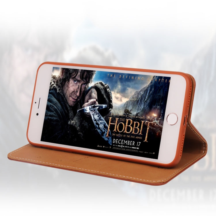 For iPhone 8 Plus & 7 Plus GEBEI PU+TPU Horizontal Flip Protective Case with Holder & Card Slots