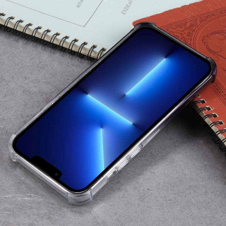 For iPhone 13 Pro Gradient Anti-fall Mobile Phone Protective Case with Card Holder