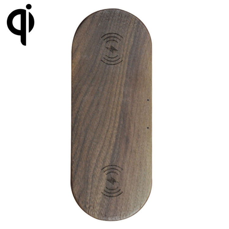 2 In 1 Multi-function Wood Wireless Charging Wireless Charger for iPhone & iWatch & AirPods