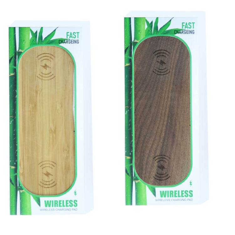 2 In 1 Multi-function Wood Wireless Charging Wireless Charger for iPhone & iWatch & AirPods