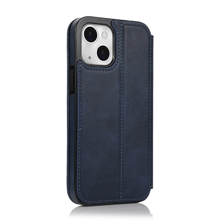 For iPhone 13 mini Strong Magnetic Closure PU + TPU Leather Case with Card Slots & Holder