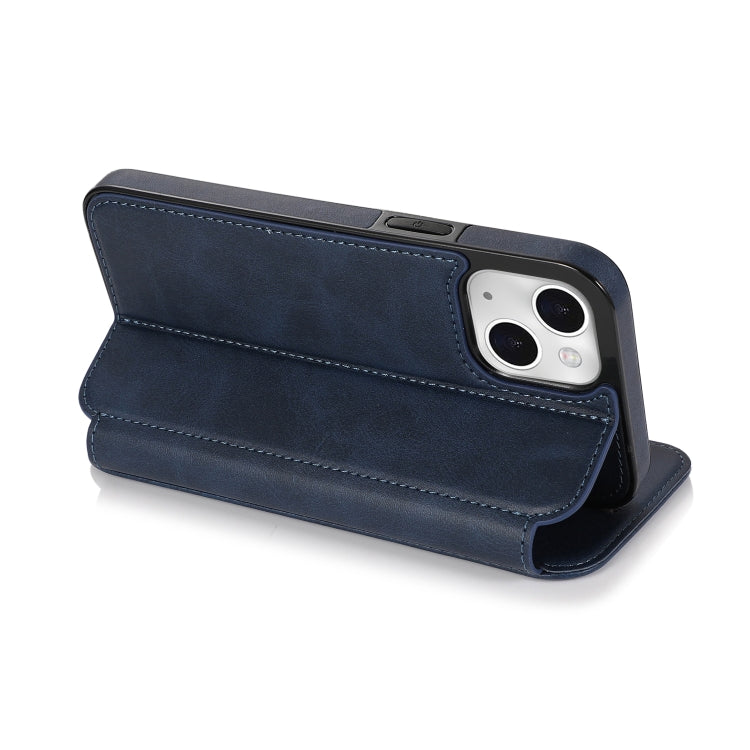 For iPhone 13 mini Strong Magnetic Closure PU + TPU Leather Case with Card Slots & Holder