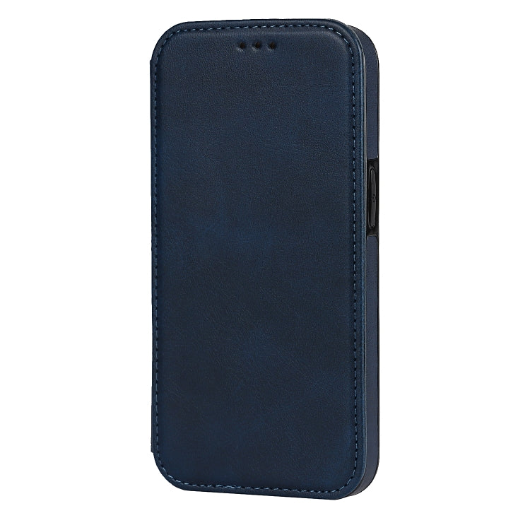 For iPhone 13 Pro Strong Magnetic Closure PU + TPU Leather Case with Card Slots & Holder