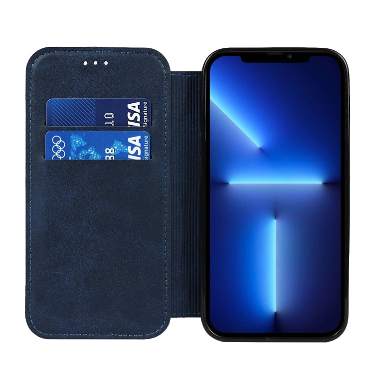 For iPhone 13 Pro Strong Magnetic Closure PU + TPU Leather Case with Card Slots & Holder
