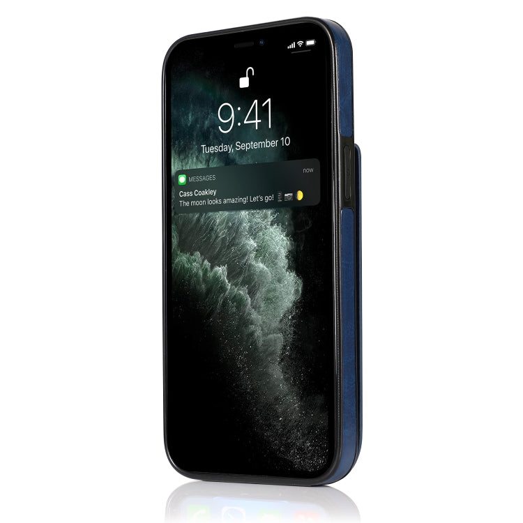 For iPhone 13 Pro Solid Color PC + TPU Protective Case with Holder & Card Slots