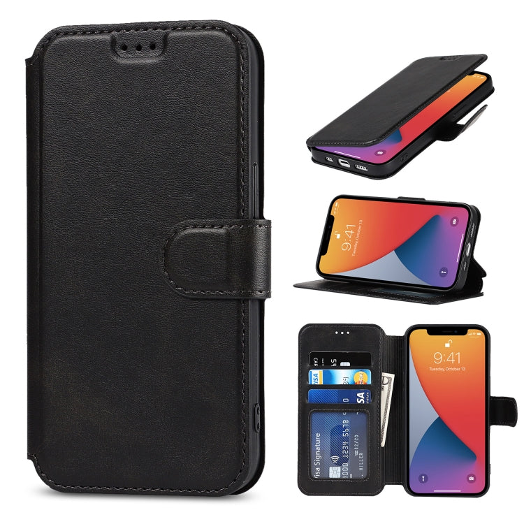 For iPhone 13 mini Shockproof PU + TPU Leather Case with Card Slots & Holder & Photo Frame & Wallet
