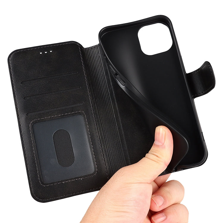 For iPhone 13 mini Shockproof PU + TPU Leather Case with Card Slots & Holder & Photo Frame & Wallet