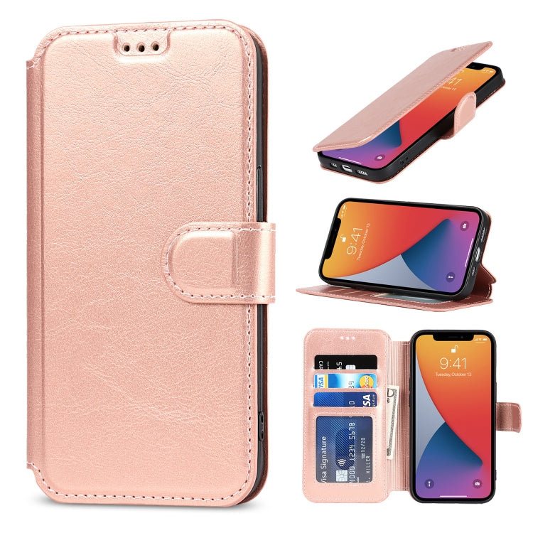 For iPhone 13 mini Shockproof PU + TPU Leather Case with Card Slots & Holder & Photo Frame & Wallet