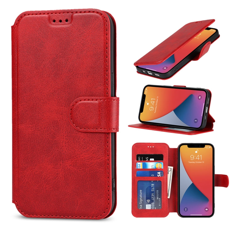 For iPhone 13 mini Shockproof PU + TPU Leather Case with Card Slots & Holder & Photo Frame & Wallet