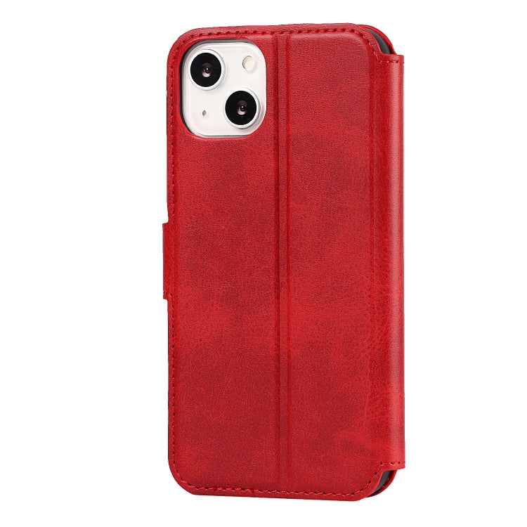 For iPhone 13 mini Shockproof PU + TPU Leather Case with Card Slots & Holder & Photo Frame & Wallet