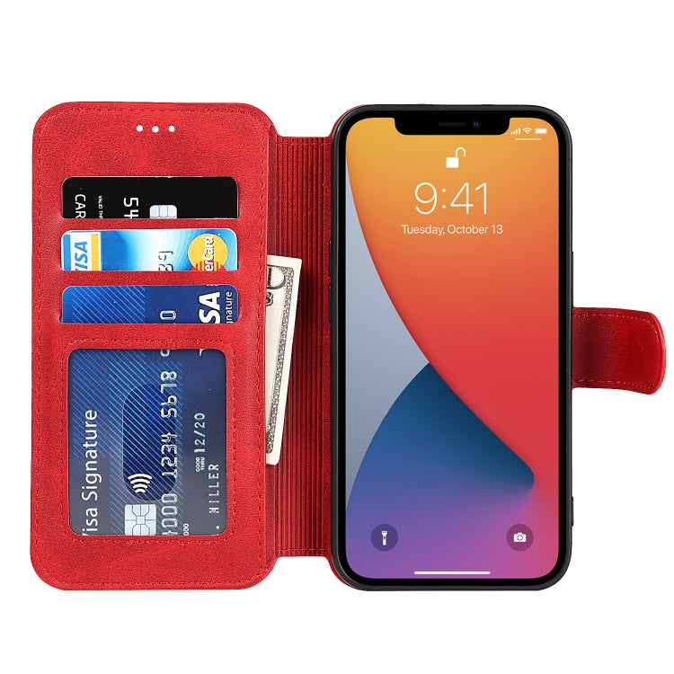 For iPhone 13 mini Shockproof PU + TPU Leather Case with Card Slots & Holder & Photo Frame & Wallet