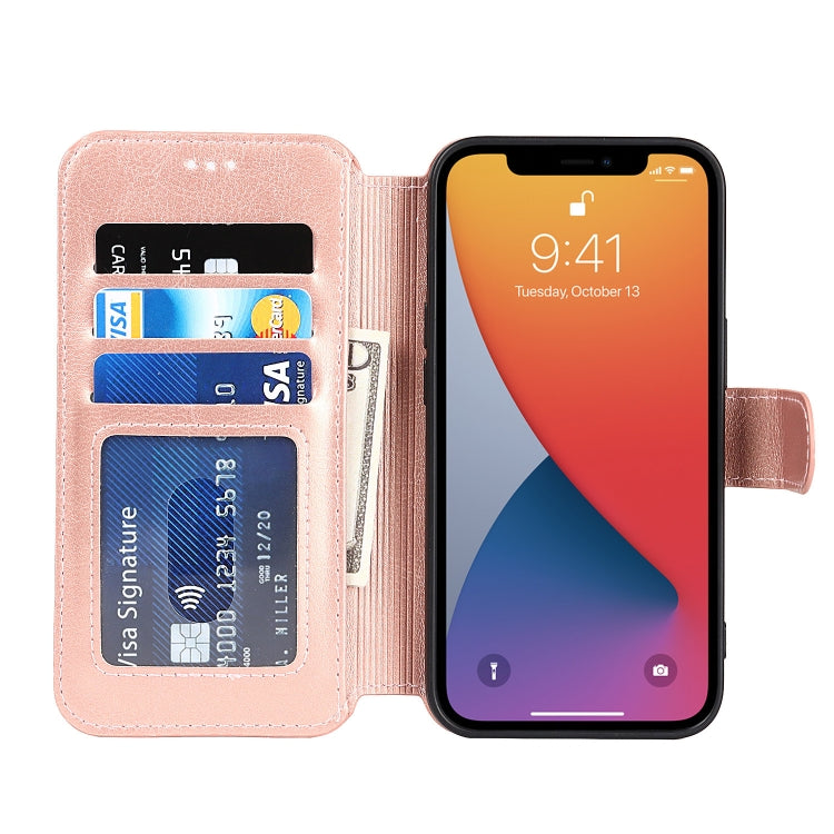 For iPhone 13 Shockproof PU + TPU Leather Case with Card Slots & Holder & Photo Frame & Wallet