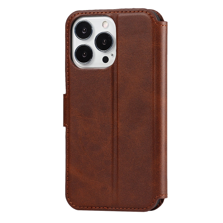 For iPhone 13 Pro Max Shockproof PU + TPU Leather Case with Card Slots & Holder & Photo Frame & Wallet
