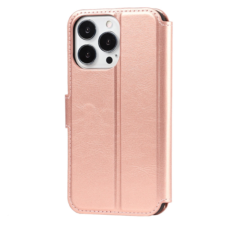 For iPhone 13 Pro Max Shockproof PU + TPU Leather Case with Card Slots & Holder & Photo Frame & Wallet