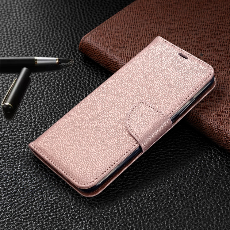 For Xiaomi Redmi  8A Litchi Texture Pure Color Horizontal Flip PU Leather Case with Holder & Card Slots & Wallet & Lanyard