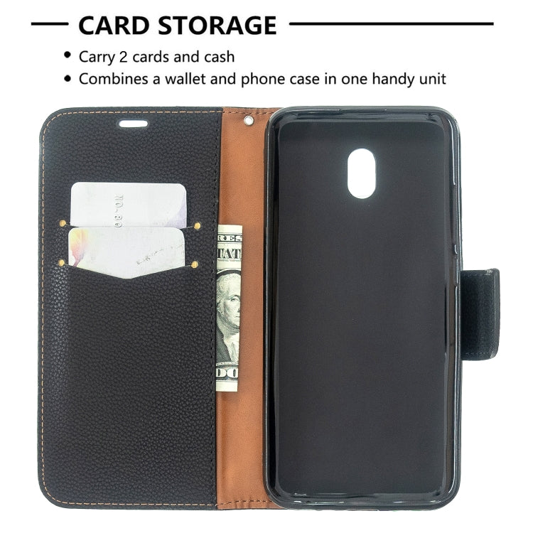 For Xiaomi Redmi  8A Litchi Texture Pure Color Horizontal Flip PU Leather Case with Holder & Card Slots & Wallet & Lanyard