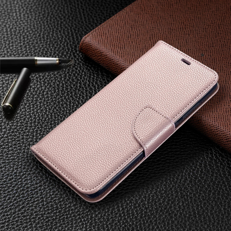 For Xiaomi Redmi  8 Litchi Texture Pure Color Horizontal Flip PU Leather Case with Holder & Card Slots & Wallet & Lanyard
