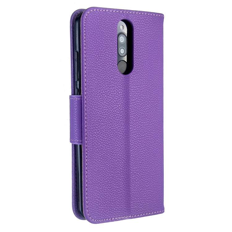 For Xiaomi Redmi  8 Litchi Texture Pure Color Horizontal Flip PU Leather Case with Holder & Card Slots & Wallet & Lanyard