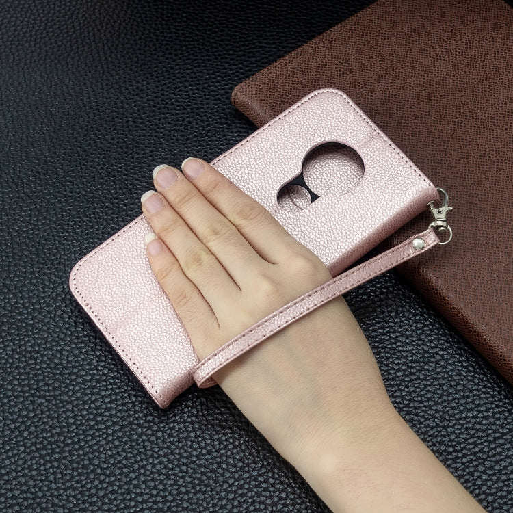 For Nokia 6.2/ 7.2 Litchi Texture Pure Color Horizontal Flip PU Leather Case with Holder & Card Slots & Wallet & Lanyard