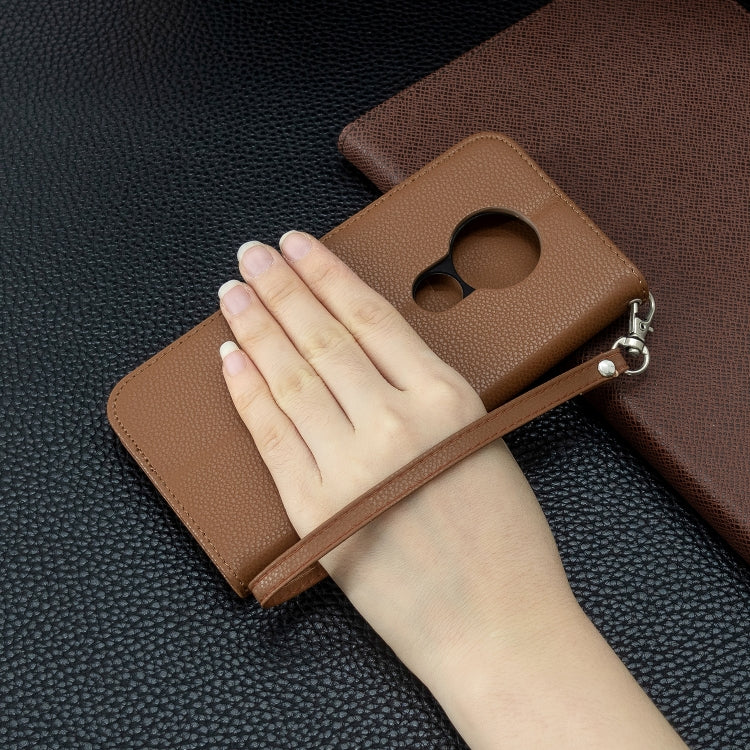 For Nokia 6.2/ 7.2 Litchi Texture Pure Color Horizontal Flip PU Leather Case with Holder & Card Slots & Wallet & Lanyard