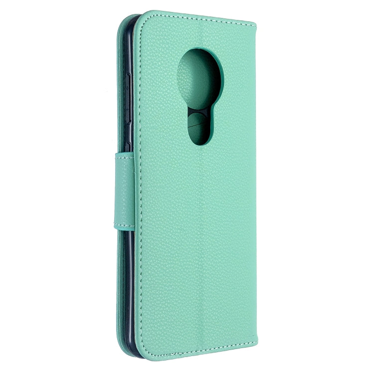 For Nokia 6.2/ 7.2 Litchi Texture Pure Color Horizontal Flip PU Leather Case with Holder & Card Slots & Wallet & Lanyard