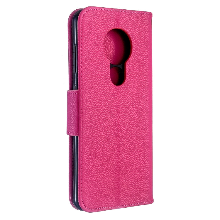 For Nokia 6.2/ 7.2 Litchi Texture Pure Color Horizontal Flip PU Leather Case with Holder & Card Slots & Wallet & Lanyard