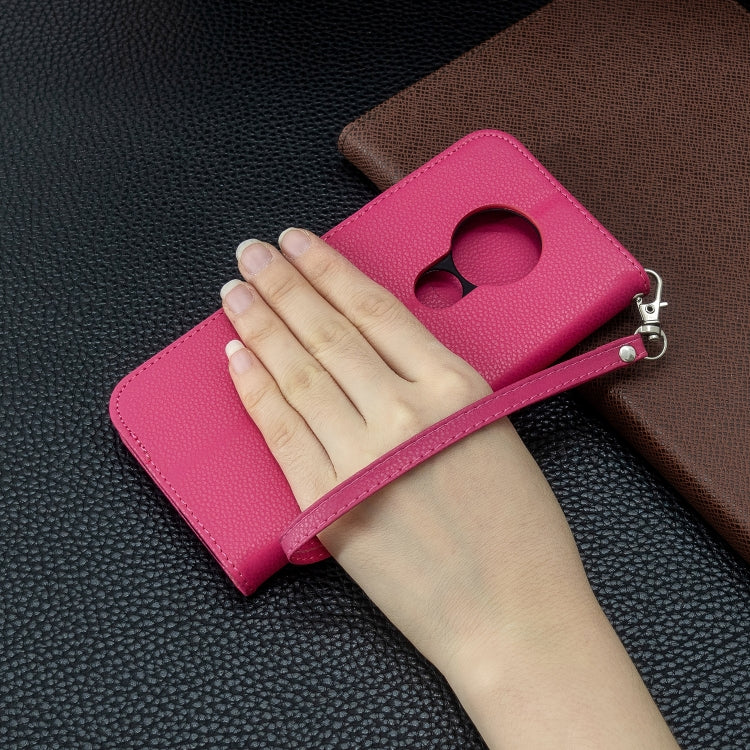 For Nokia 6.2/ 7.2 Litchi Texture Pure Color Horizontal Flip PU Leather Case with Holder & Card Slots & Wallet & Lanyard