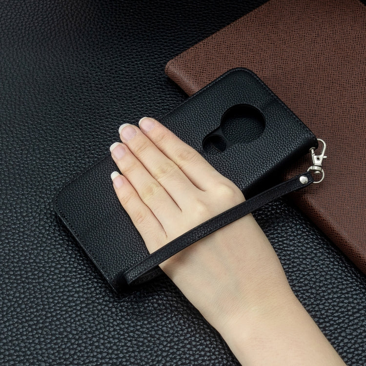 For Nokia 6.2/ 7.2 Litchi Texture Pure Color Horizontal Flip PU Leather Case with Holder & Card Slots & Wallet & Lanyard