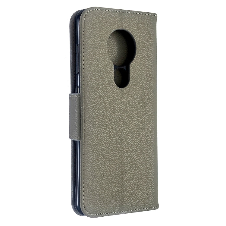 For Nokia 6.2/ 7.2 Litchi Texture Pure Color Horizontal Flip PU Leather Case with Holder & Card Slots & Wallet & Lanyard