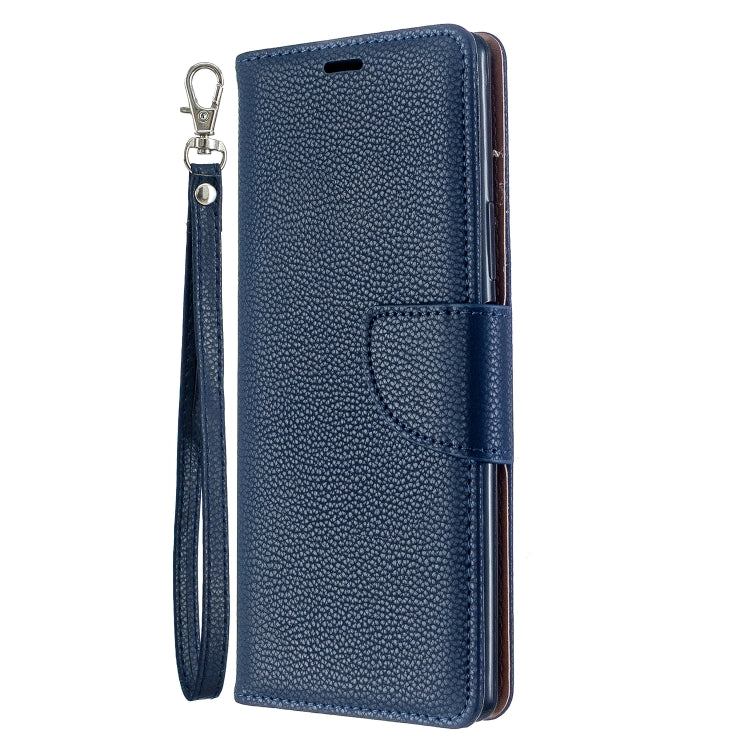 For Sony Xperia 20 Litchi Texture Pure Color Horizontal Flip PU Leather Case with Holder & Card Slots & Wallet & Lanyard