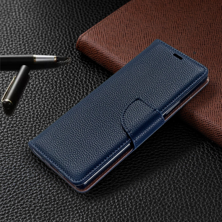 For Sony Xperia 20 Litchi Texture Pure Color Horizontal Flip PU Leather Case with Holder & Card Slots & Wallet & Lanyard
