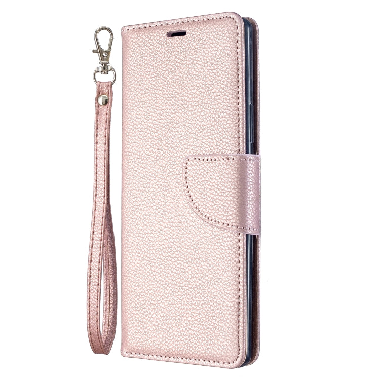 For Sony Xperia 20 Litchi Texture Pure Color Horizontal Flip PU Leather Case with Holder & Card Slots & Wallet & Lanyard