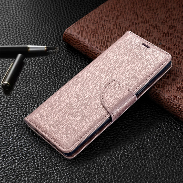 For Sony Xperia 20 Litchi Texture Pure Color Horizontal Flip PU Leather Case with Holder & Card Slots & Wallet & Lanyard