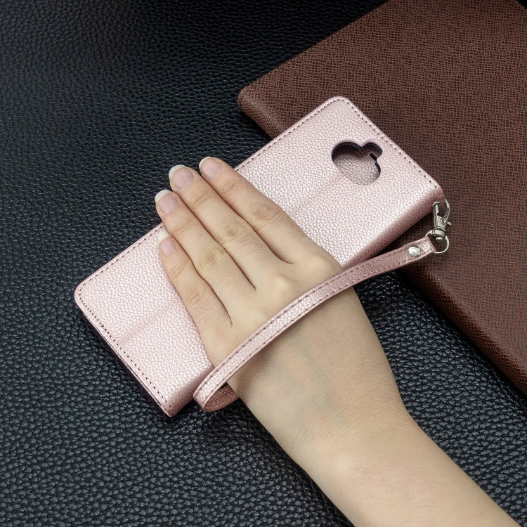 For Sony Xperia 20 Litchi Texture Pure Color Horizontal Flip PU Leather Case with Holder & Card Slots & Wallet & Lanyard