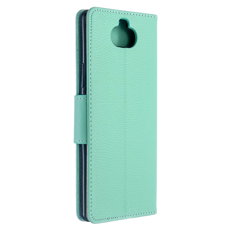 For Sony Xperia 20 Litchi Texture Pure Color Horizontal Flip PU Leather Case with Holder & Card Slots & Wallet & Lanyard