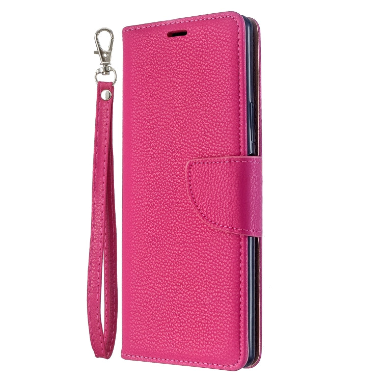For Sony Xperia 20 Litchi Texture Pure Color Horizontal Flip PU Leather Case with Holder & Card Slots & Wallet & Lanyard