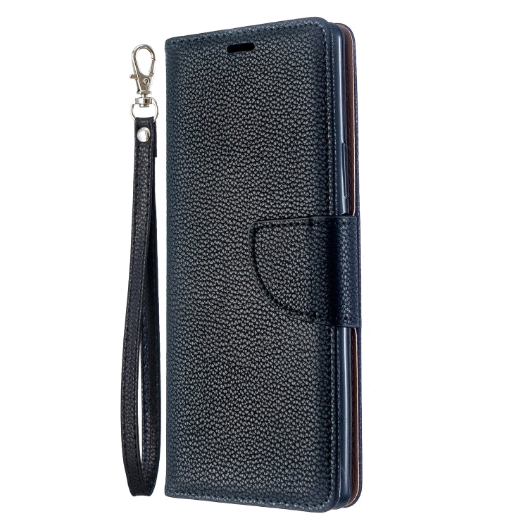 For Sony Xperia 20 Litchi Texture Pure Color Horizontal Flip PU Leather Case with Holder & Card Slots & Wallet & Lanyard