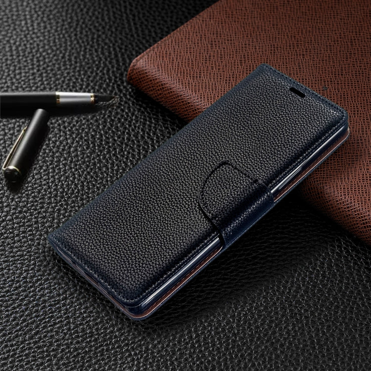 For Sony Xperia 20 Litchi Texture Pure Color Horizontal Flip PU Leather Case with Holder & Card Slots & Wallet & Lanyard