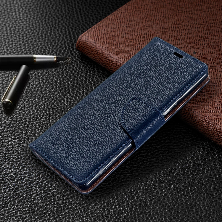 For Sony Xperia 5 / XZ5 Litchi Texture Pure Color Horizontal Flip PU Leather Case with Holder & Card Slots & Wallet & Lanyard