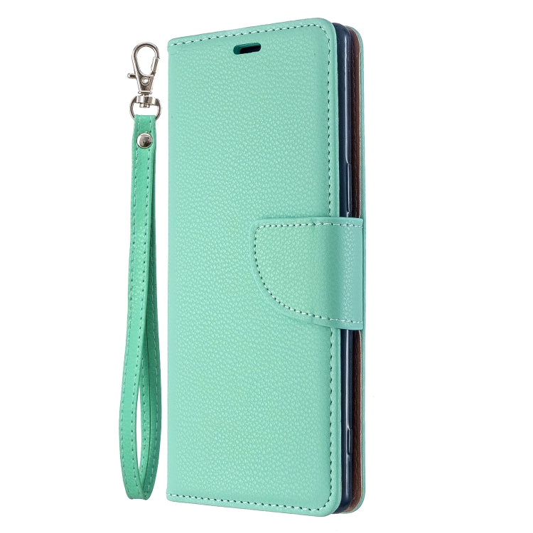 For Sony Xperia 5 / XZ5 Litchi Texture Pure Color Horizontal Flip PU Leather Case with Holder & Card Slots & Wallet & Lanyard