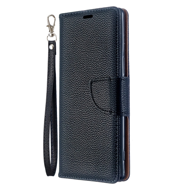 For Sony Xperia 5 / XZ5 Litchi Texture Pure Color Horizontal Flip PU Leather Case with Holder & Card Slots & Wallet & Lanyard