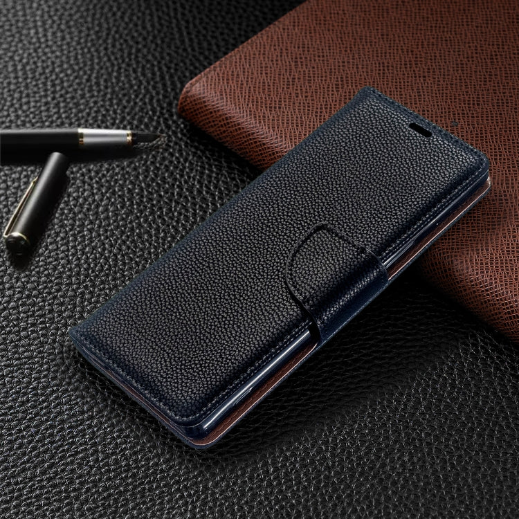 For Sony Xperia 5 / XZ5 Litchi Texture Pure Color Horizontal Flip PU Leather Case with Holder & Card Slots & Wallet & Lanyard