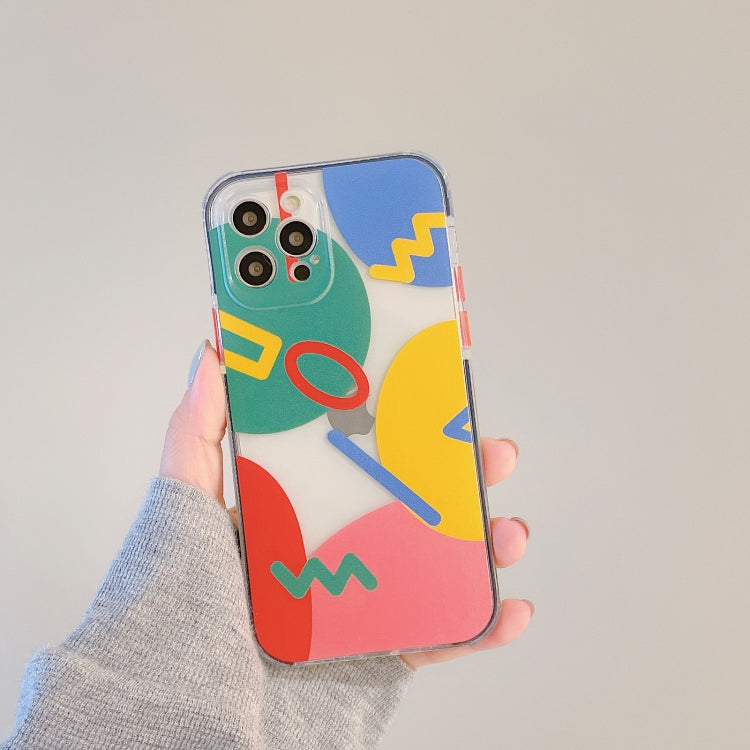 For iPhone 13 Pro Max Shockproof TPU Pattern Protective Case