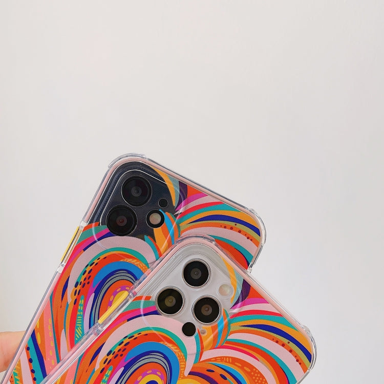 For iPhone 12 mini Shockproof TPU Pattern Protective Case