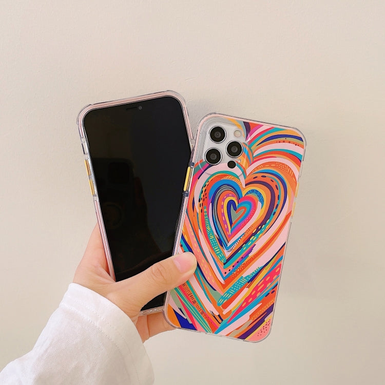 For iPhone 12 Shockproof TPU Pattern Protective Case