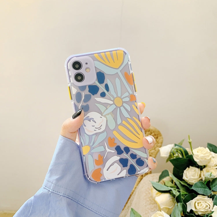 For iPhone 12 Shockproof TPU Pattern Protective Case