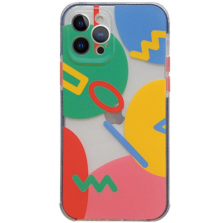 For iPhone 12 Pro Max Shockproof TPU Pattern Protective Case