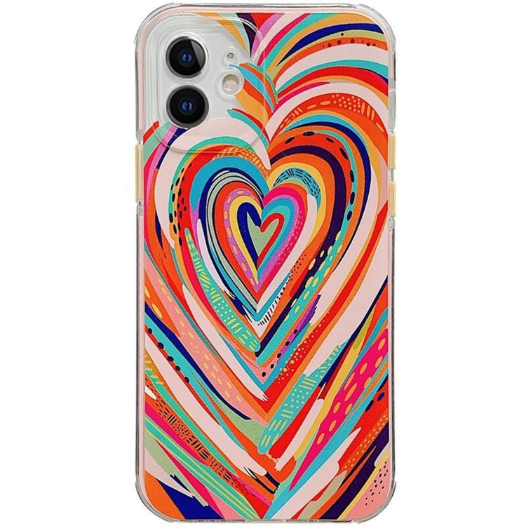 For iPhone 12 Pro Max Shockproof TPU Pattern Protective Case