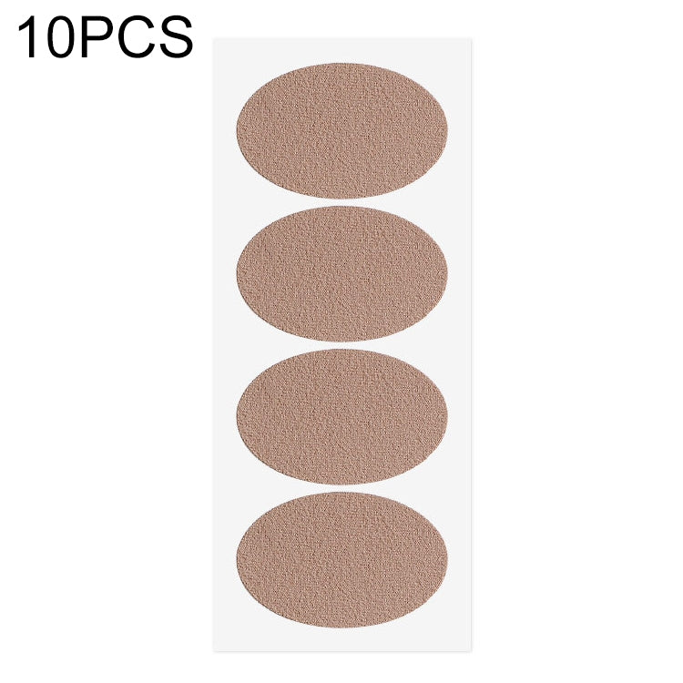 10 PCS 012 Flannel Free Stickers Multifunctional Sweat-absorbent Breathable Wear-resistant Heel Protector, Size: 7.5 x 4.8cm(Skin Color)